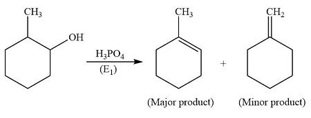 What Would Be The Major Product Obtained From The E Dehydration Of