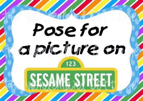 Sesame Street Sign By Thewonderlandcottage On Etsy 800 Sesame