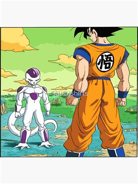 Goku Vs Frieza Dragon Ball Z Frieza Saga Namek Son Goku Frieza Sticker For Sale By