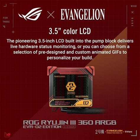 ASUS ROG Ryujin III 360 ARGB EVA 02 Kit de Refrigeración Líquida