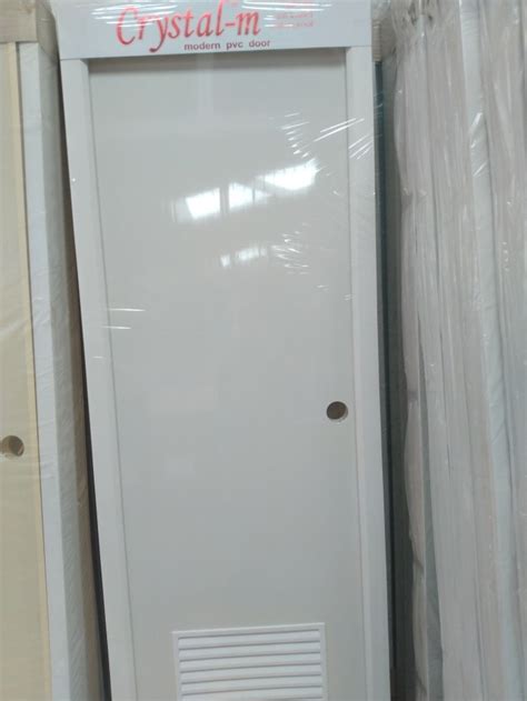 Jual Pintu Kamar Mandi Pvc Crystal Polos Urat Kayu Jakarta Pusat