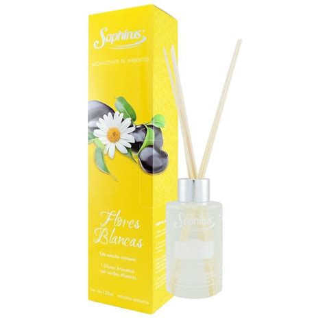 Difusor Saphirus 125 Cc Flores Blancas Aromatessen Saphirus