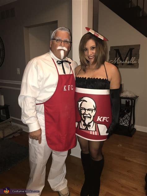 Colonel Sanders With Bucket Of Chicken Costume Original Diy Costumes