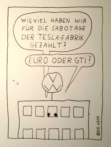 Euro Oder Gti Von M Ller Wirtschaft Cartoon Toonpool