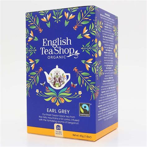 English Tea Shop Organic And Fairtrade Earl Grey Tea 20 Bags