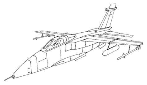 Sketch Of Military Jets Coloring Pages