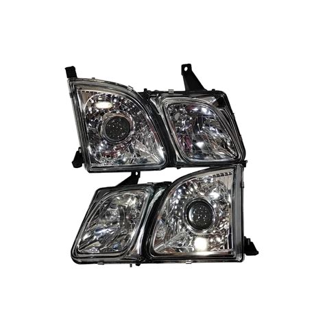 A Pair Car LED Headlight For Lexus LX470 UZJ100 2UZFE 1998 1999 2000