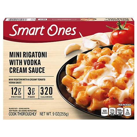 Smart Ones Mini Rigatoni With Vodka Cream Sauce 9 Oz Italian Edwards Food Giant