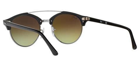 Ray Ban Clubround Rb4346 Espelhado Pretoprata Azulespelhado