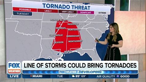 Severe Storms Pose Threats Of Damaging Winds Tornadoes Large Hail In