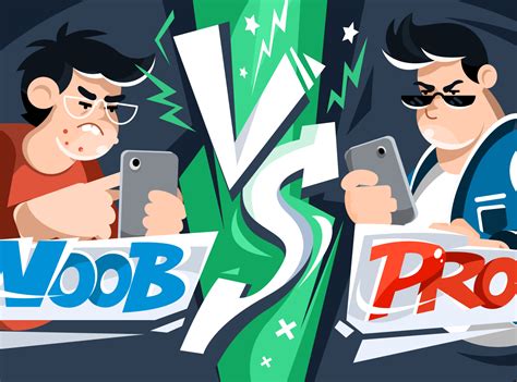 Noob vs Pro by Prostora on Dribbble