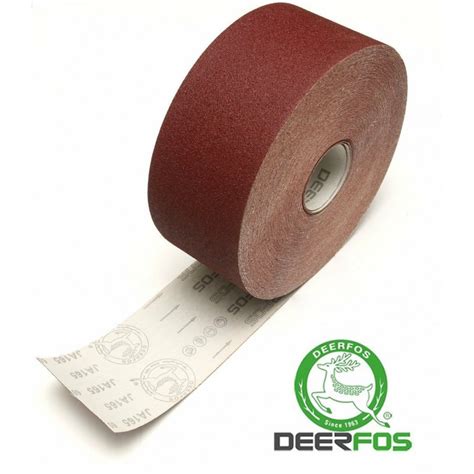 76mm Emery Cloth Sandpaper Roll Deerfos P24 240 Grit 100