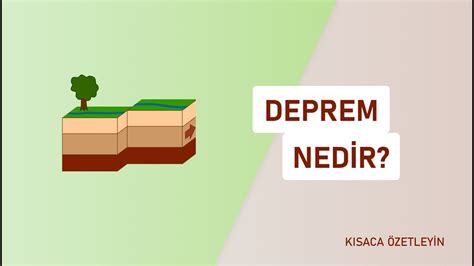 Deprem Nedir Kısaca Özetleyin YouTube