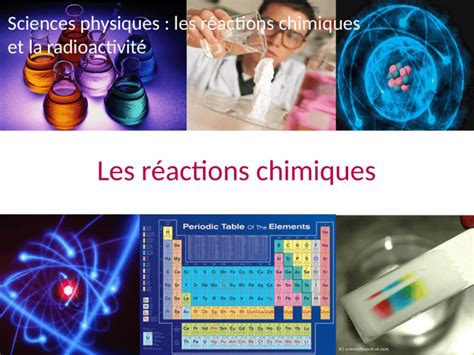 Les réactions chimiques