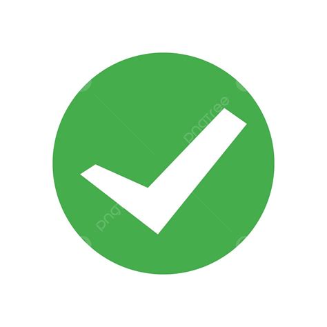 Round Green Check Mark Icon Vector Vote Acceptance Design Vector, Vote ...