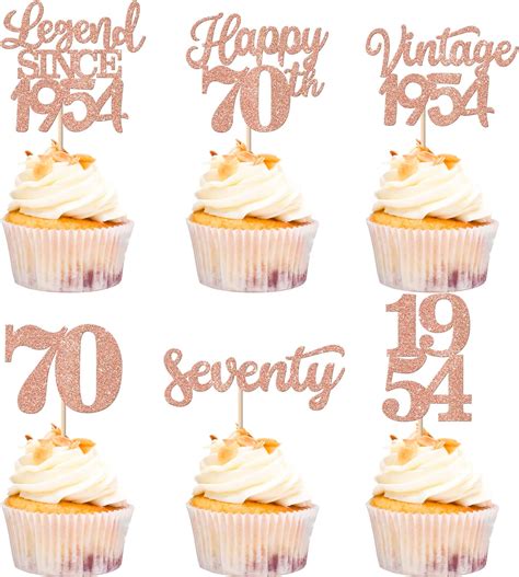 Amazon Rsstarxi Pack Vintage Cupcake Toppers Legend Since