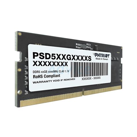 RAM DDR5 4800 NB 16GB PATRIOT PSD516G480081S Advice จ จนทบร