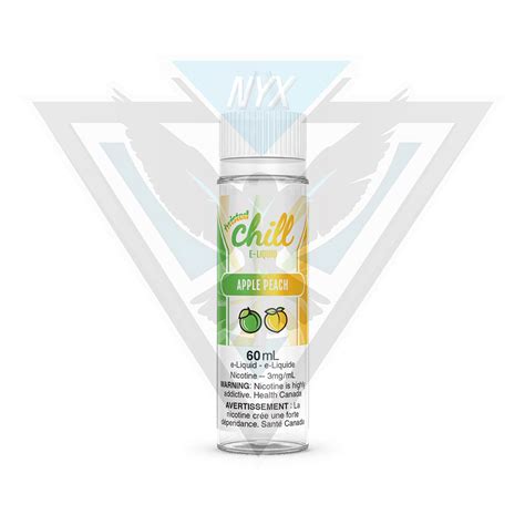 Chill Twisted Apple Peach 60ml Freebase 60ml Nyx Vape Toronto Canada Nyx Ecigs