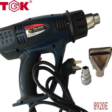 220V 2000W Hot Air Gun Powerful Mini Hand Tools LCD Temp Adjustable Heat Gun 2nozzles For