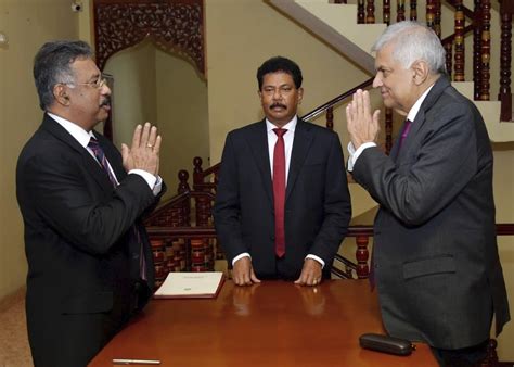 Sri Lankas Prime Minister Sworn In As Interim President Courthouse