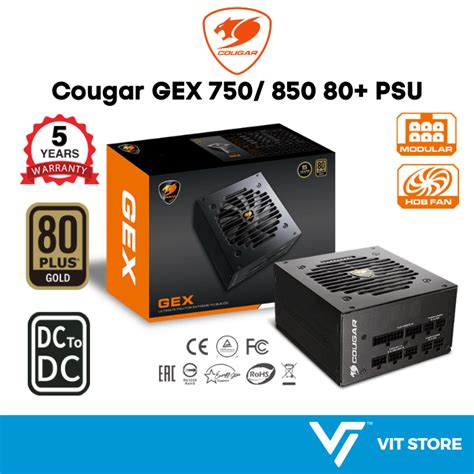 Cougar GEX 750 GEX 850 80 Plus GOLD 750W 850W Full Modular Gaming