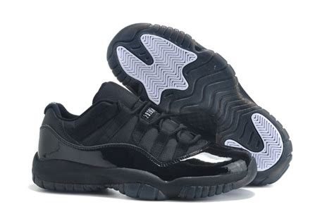 Nike Air Jordan Xi 11 Retro Low Aj11 All Black Women Shoes 528896 Air