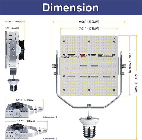 W Shoebox Led Retrofit Kits Replace W Mh Hps Hid Parking Lot