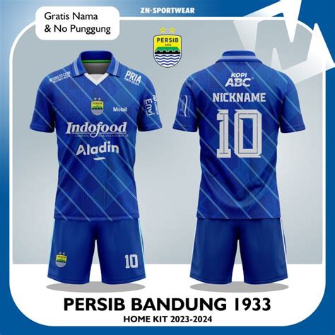 Baju Jersey Stelan Persib Bdg Home Blue Supporter