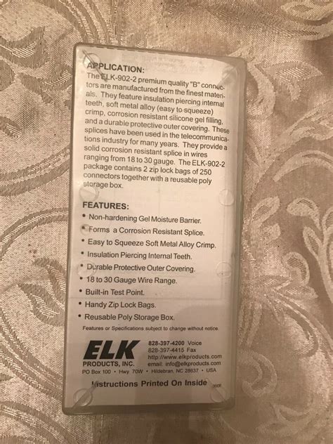 Elk Products Elk902 2 Box Of 500 Connectors Ebay