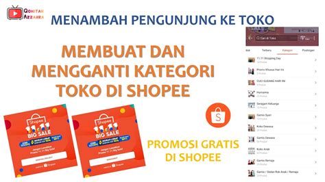 Cara Membuat Kategori Toko Di Shopee Tampilan Toko Menarik Tips