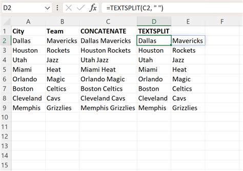 Excel How To Use The Opposite Of Concatenate