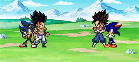 Sonadow/Gogeta vs Shadic/Vegito by justinpritt16 on DeviantArt