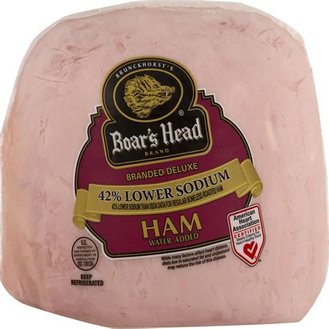 Boars Head Branded Deluxe 42 Lower Sodium Ham Shop Meat At H E B