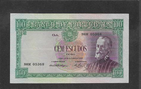 Excelente Nota De 100 Escudos Chapa 6 1950 Paranhos OLX Portugal