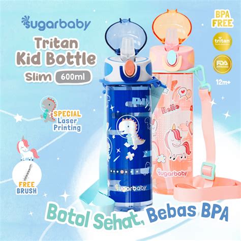 Jual Sugarbaby Tritan Kid Bottle Slim 600 Ml Botol Minum Anak BPA Free