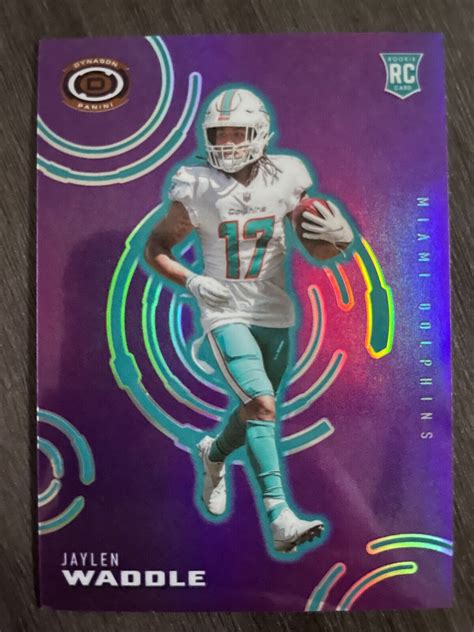 Panini Chronicles Dynagon Rookies Jaylen Waddle Rookie Rc Purple