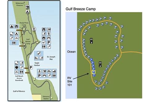 Map Of Gulf State Park Campground