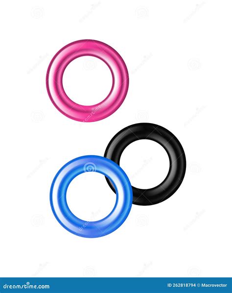 Rings Sex Toy Composition Stock Vector Illustration Of Symbol 262818794