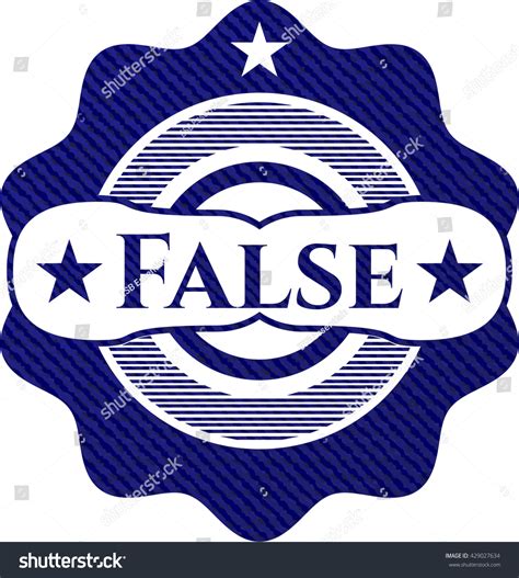 False Emblem Jean Background Stock Vector (Royalty Free) 429027634