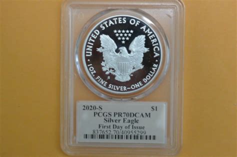 2020 S Silver Eagle PCGS PR70 Thomas Cleveland FDI EBay