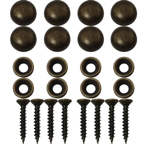 Dgbrsm 8pcs Pure Brass Decorative Screws With Caps Used As Mirror Screw Mirror Fixing Screws