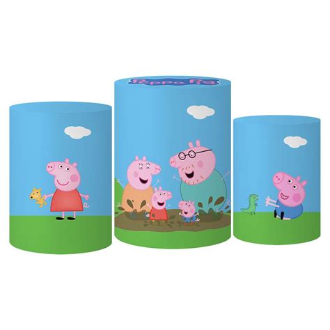 Trio Capas Cilindro Tema Peppa Pig Veste Fácil C Elástico ESTAMPARIA NET