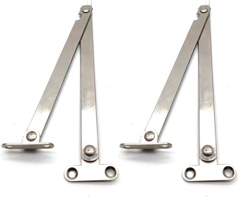 heavy duty antique brass plated lid stay lid support hinges  drop