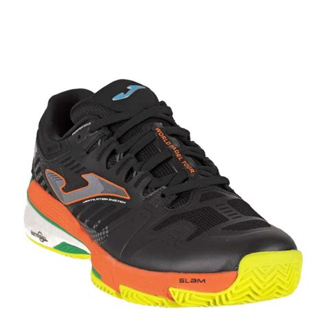 Joma T SLAM MEN 2201 Black Orange Fluor Stable System Zona De Padel