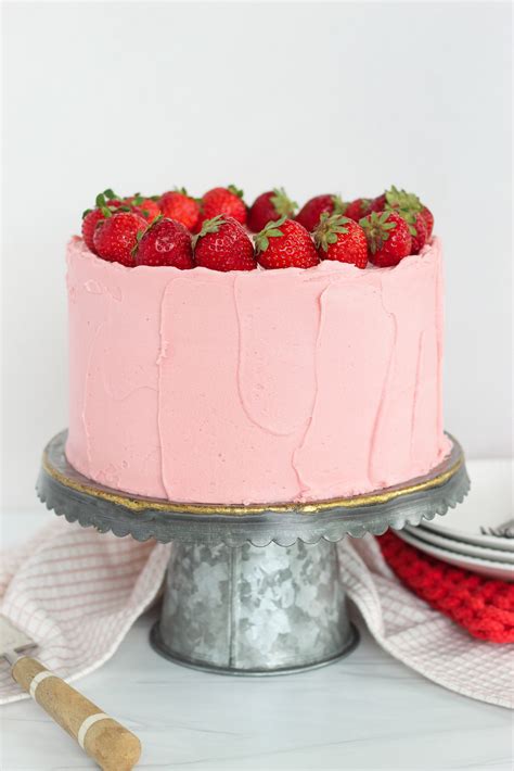 Pink Strawberry Cake