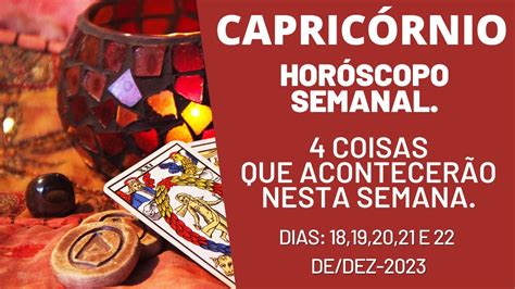 Capric Rnio Hor Scopo Semanal Revela Es Para Esta Semana Dias