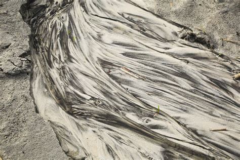 Lines In Sand On A Beach From Rain Runoff Stock Image Image Of Canada