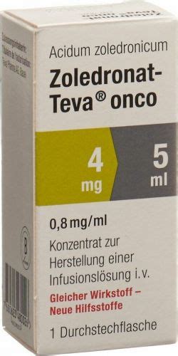 Zoledronat Teva Onco 4mg5ml Neu Durchstechflasche In Der Adler Apotheke