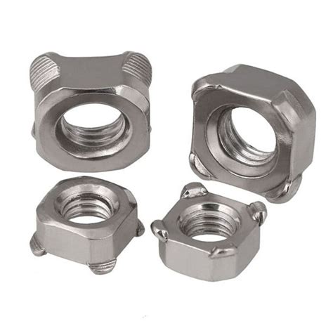 Square Weld Nuts Metric M3 M4 M5 M6 M8 M10 304 Stainless Steel Quad