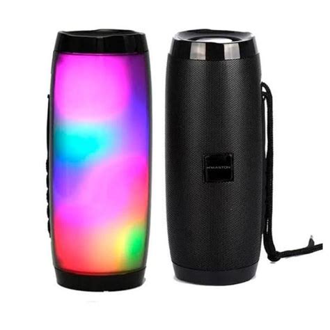 Caixa De Som Bluetooth Led Rgb Hmaston Yx Shopee Brasil